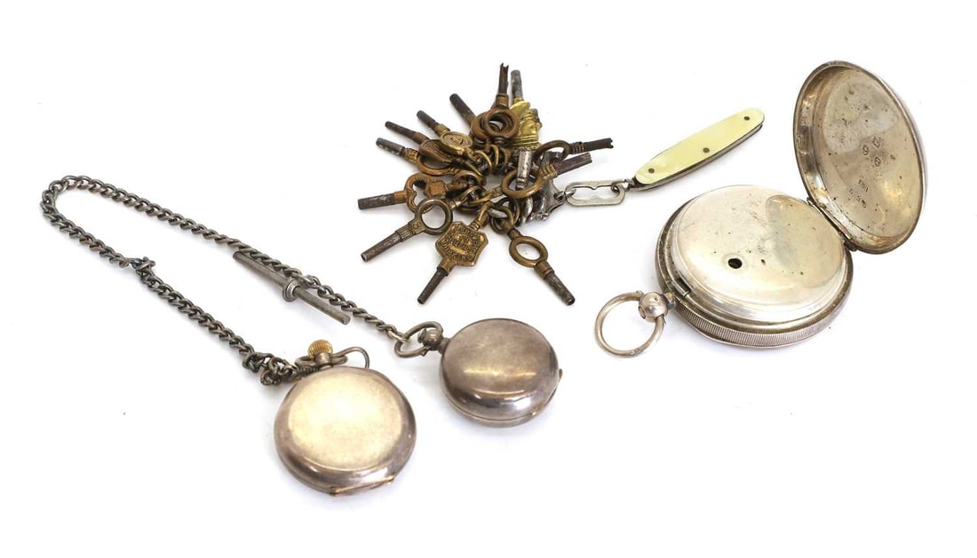 A Waltham Piccadilly silver pocket watch, - 2