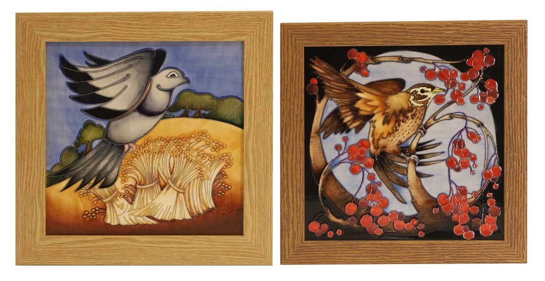 Two Moorcroft plaques, (1 of 1)