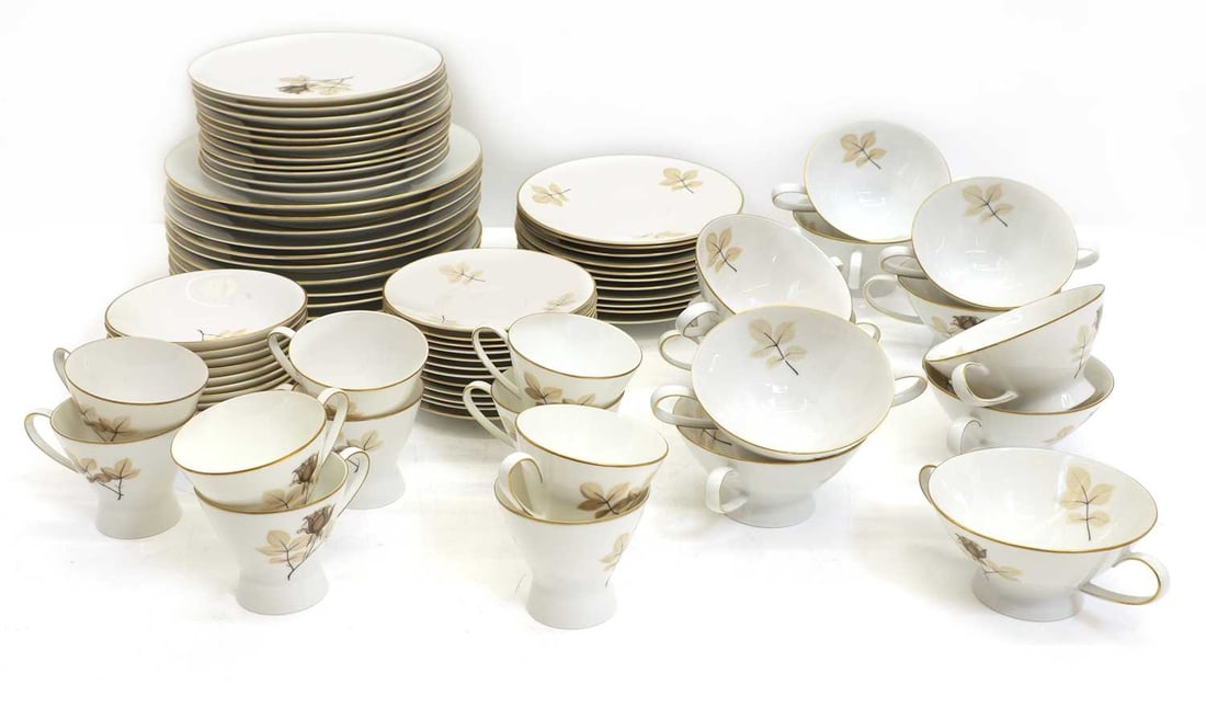 A Rosenthal Studio-Line 'Shadow Rose' dinner and coffee service, 20th century, - 2