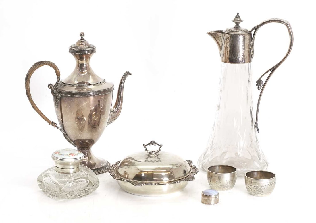 A collection of silver and silver-mounted items, various hallmarks and dates, (1 of 1)