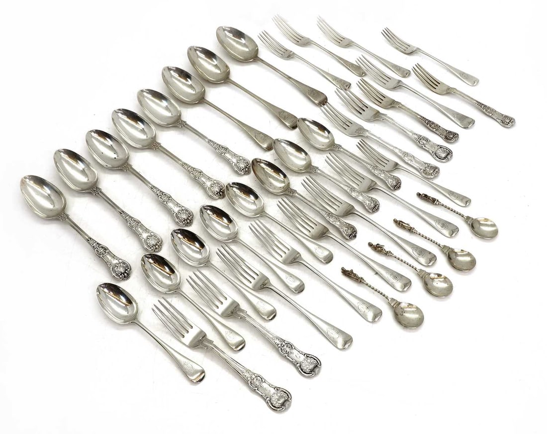A selection of silver flatware, (1 of 1)