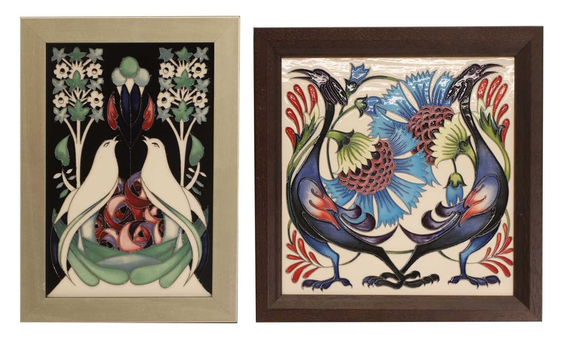 Two Moorcroft plaques, (1 of 1)