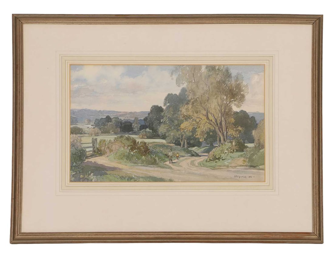 Leonard Squirrell (British, 1893-1979) 'Lane into Dedham Vale' - 2