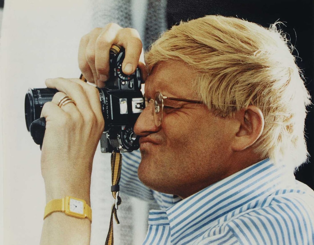 Paul Joyce (British, b.1940) David Hockney, Mexico City, 1984 (1 of 3)