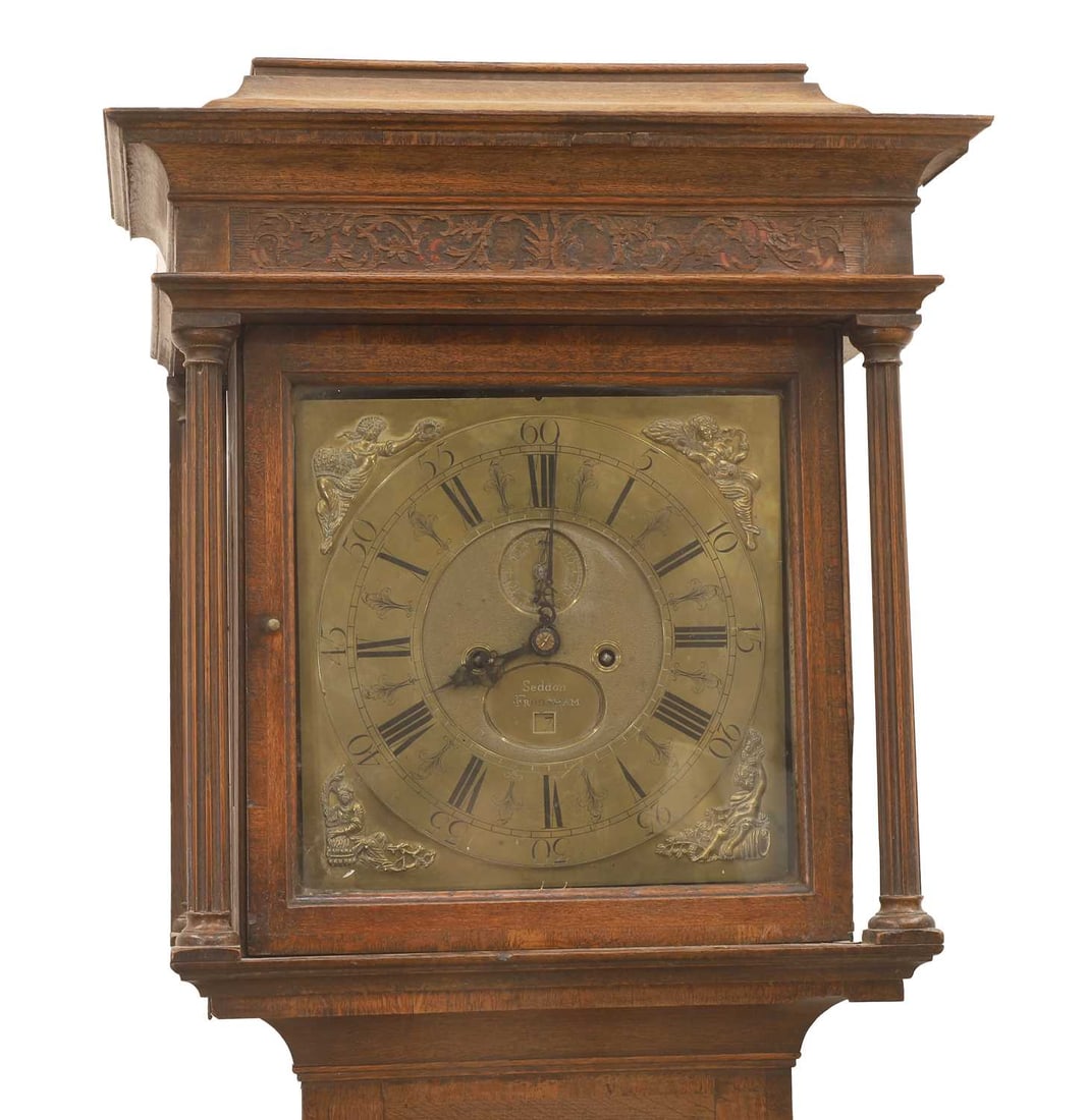 Seddon Frodsham George III oak longcase clock, 19th century, - 2