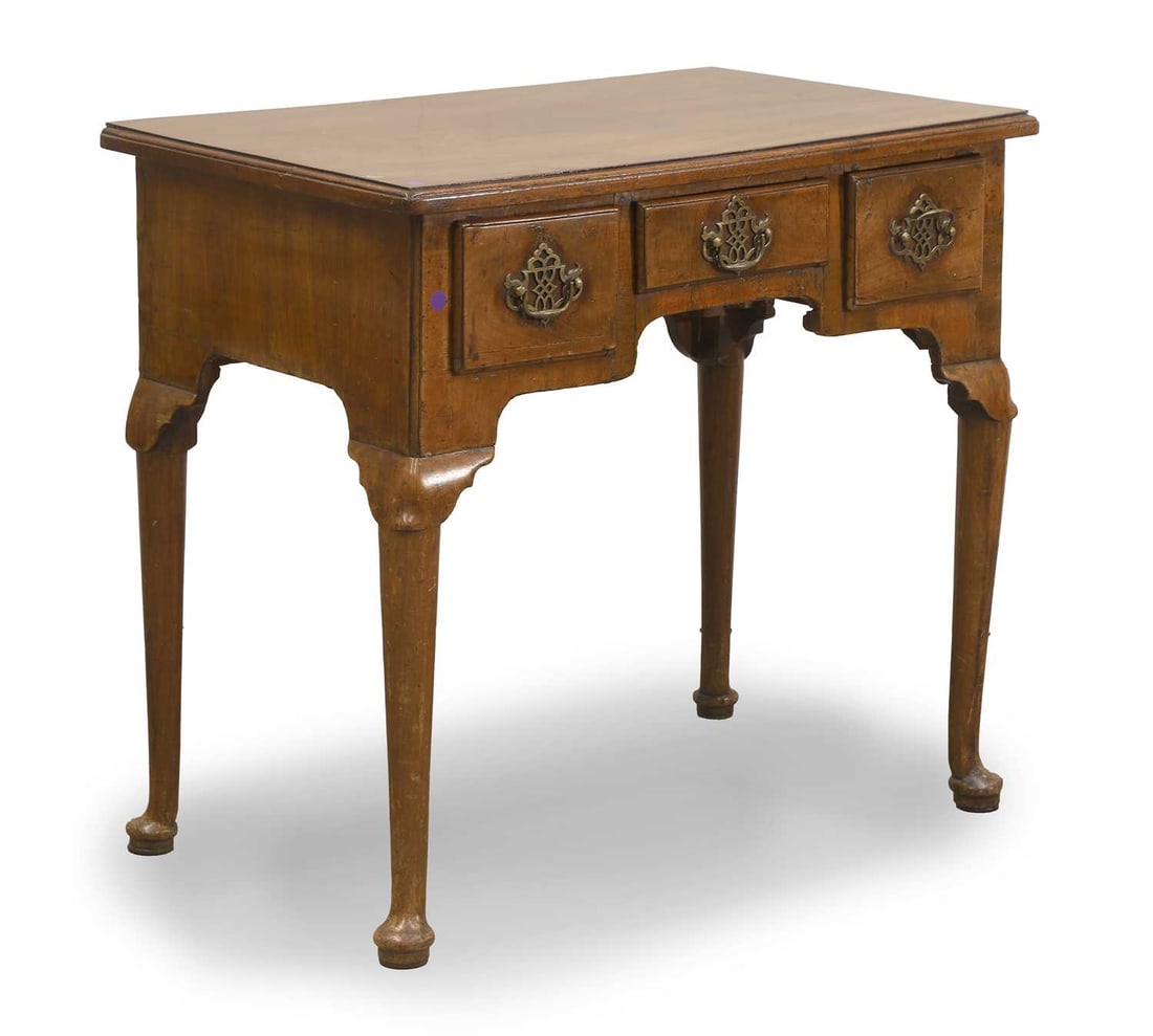 A George II walnut side table, second quarter of the 18th century, (1 of 2)