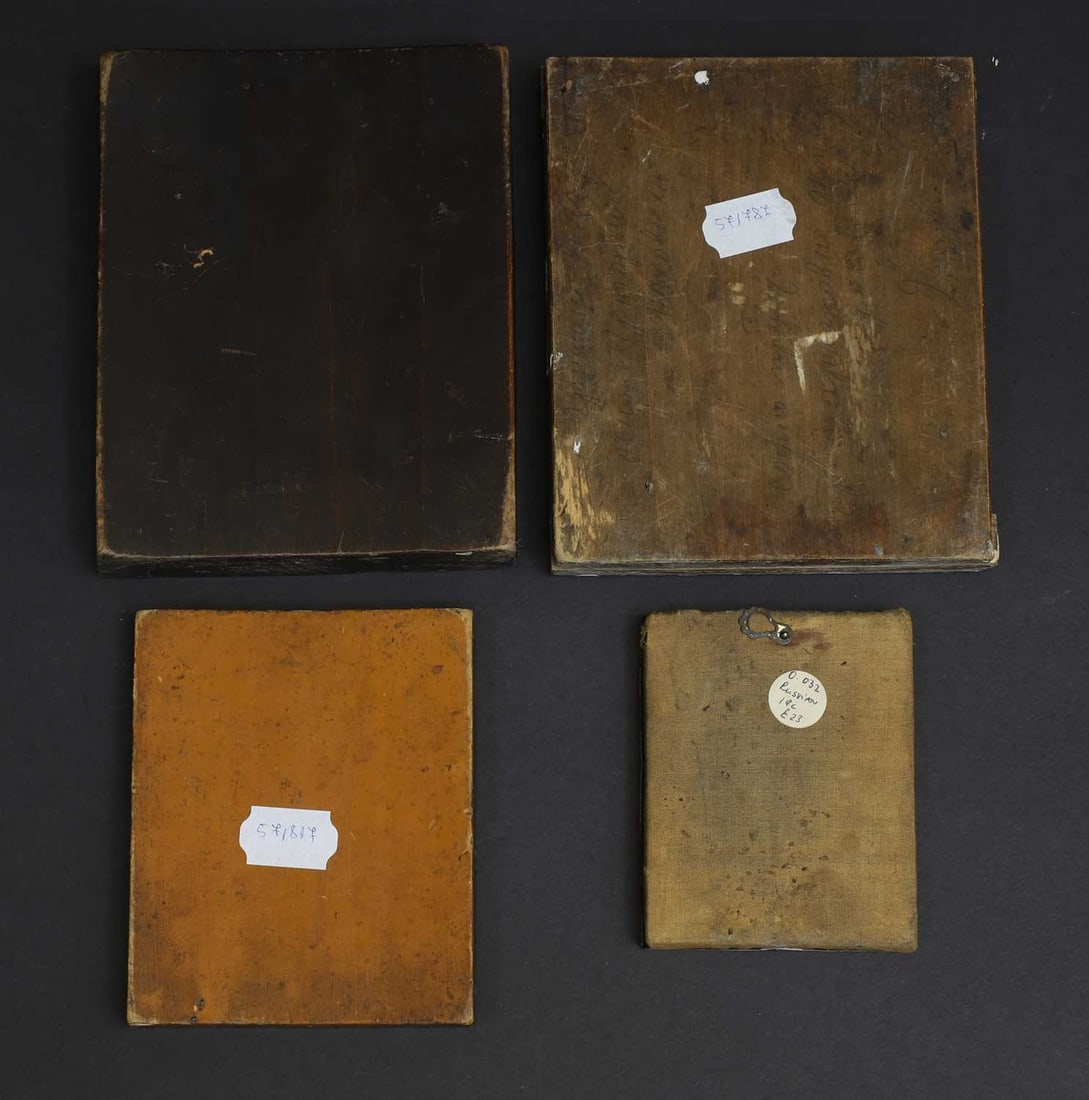 A collection of four miniature Eastern Orthodox icons, late 19th/early 20th century, - 2
