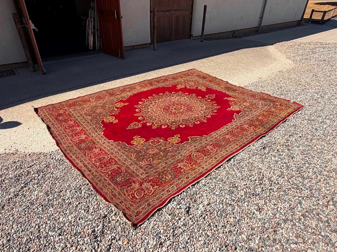 A Persian Keshan carpet, 20th century, - 4