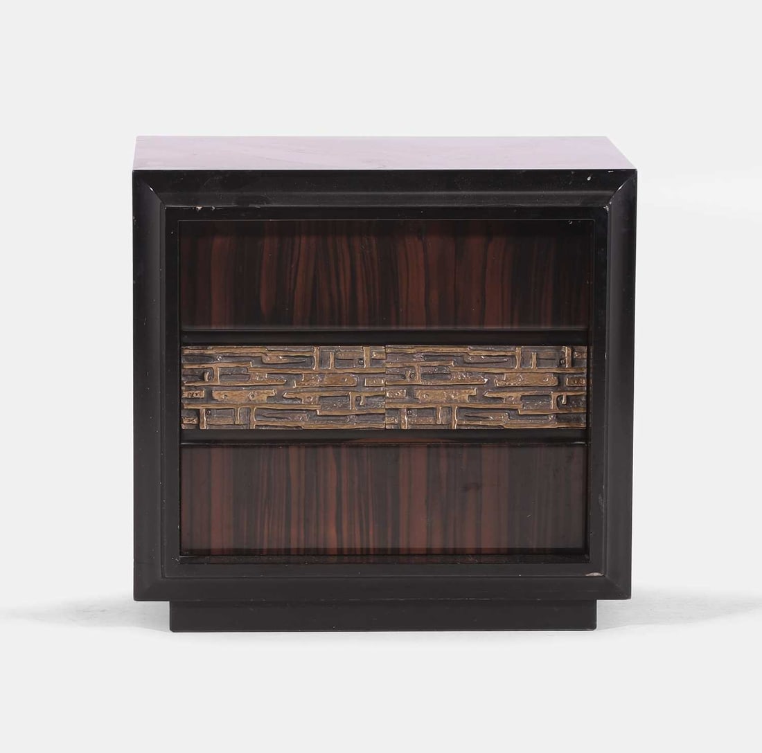 Luciano Frigerio (Italian, 1928 -1999) for Frigerio di Desio, a Macassar ebony 'Desiree' cabinet, (1 of 4)