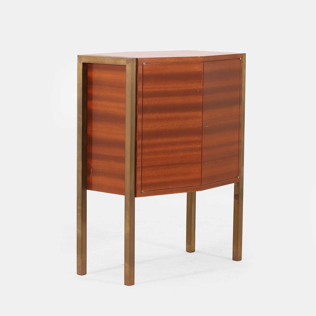 Italian, a walnut side cabinet, - 3