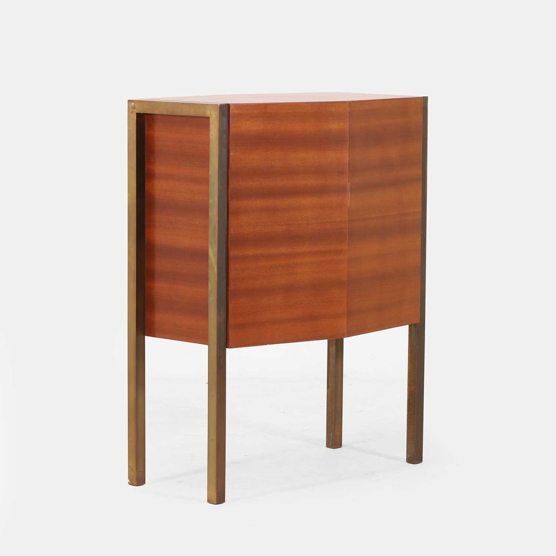 Italian, a walnut side cabinet, - 4