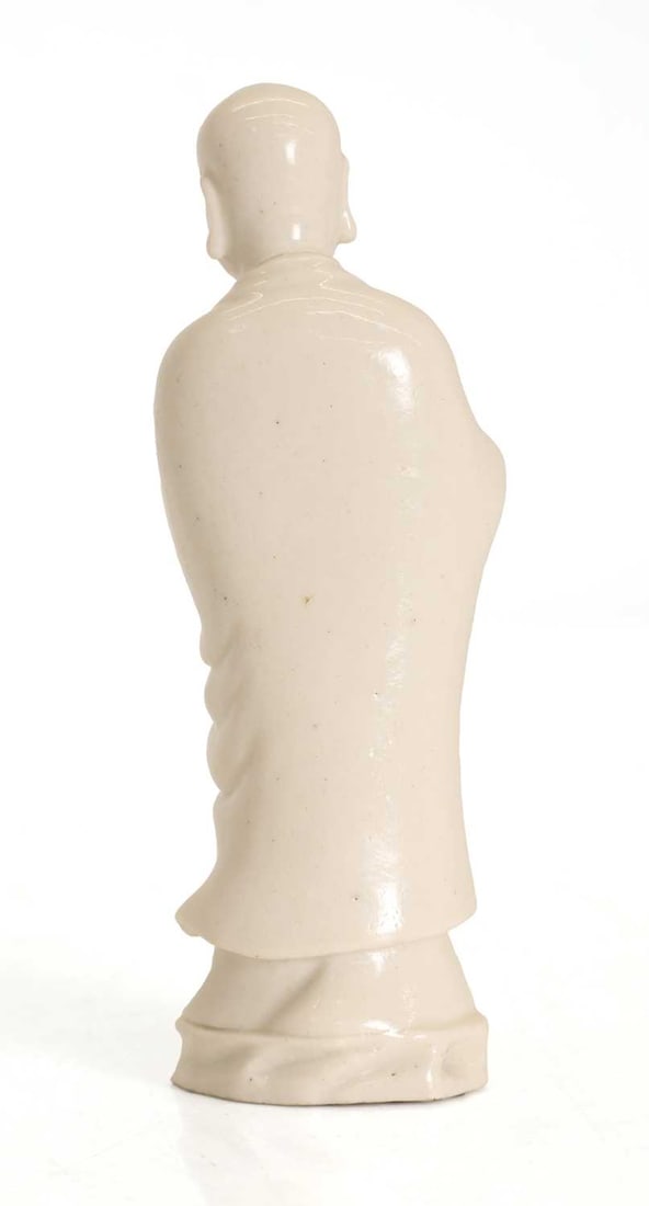A blanc de Chine figure of a luohan, 20th century, - 2