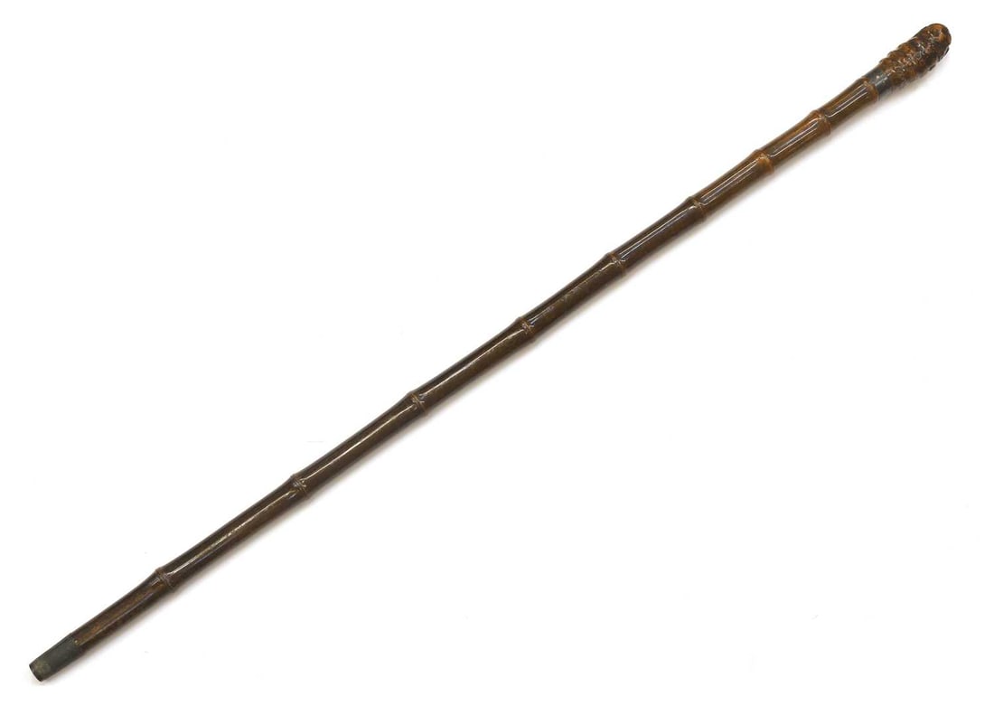 A horse measuring combination walking cane, London, 1893, by Brigg & Son, (1 of 2)