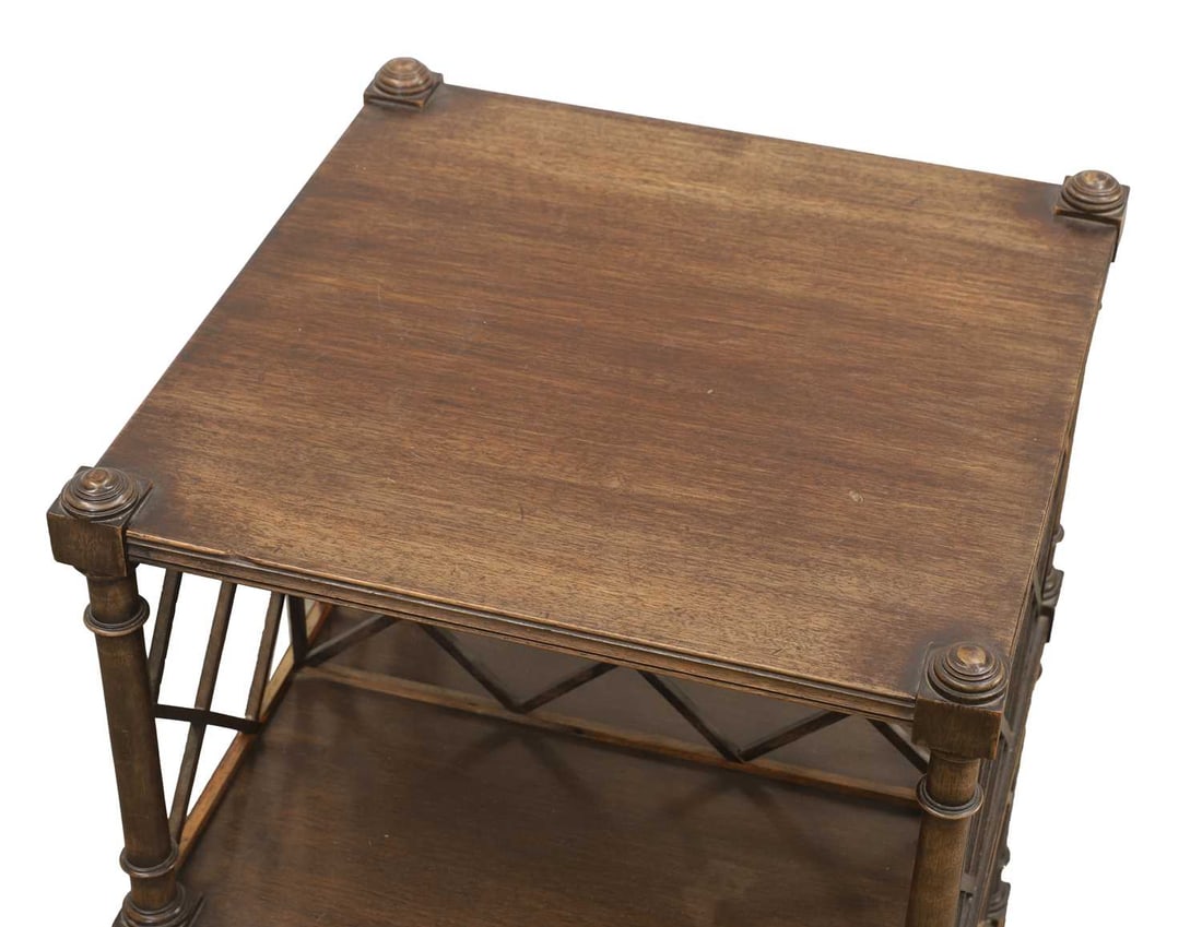 A George III-style mahogany étagère 19th century, - 2