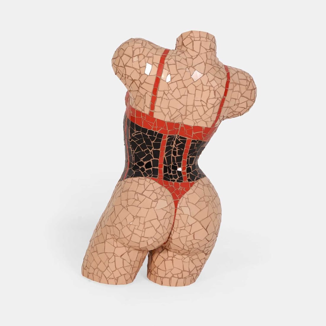 Ed Chapman (British, b.1971) A mosaic sculpture of a corset and lingerie-clad female body - 2