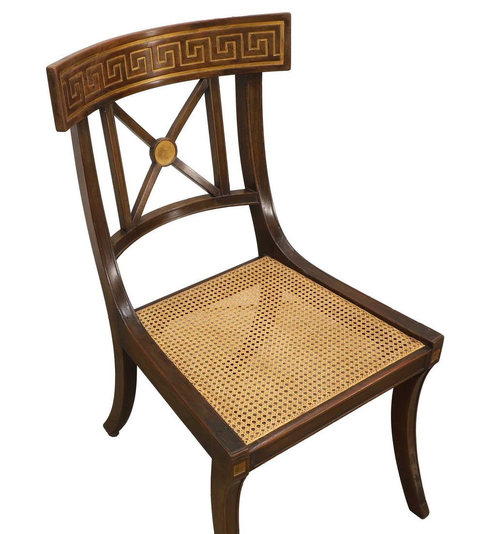 A Regency style klismos chair, late 19th/ early 20th century, - 2