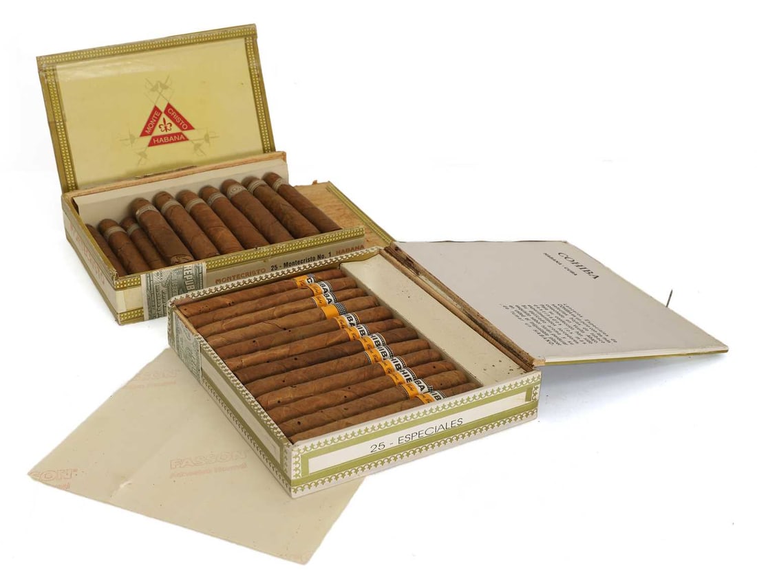 Two boxes of Habano cigars, late 20th century, (1 of 1)