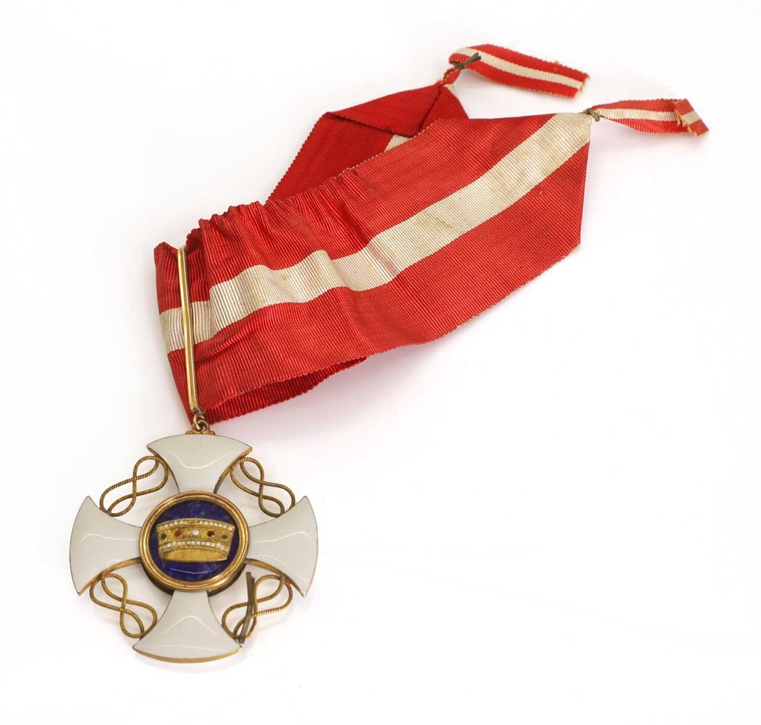 A Order of the Crown of Italy, Commander’s neck badge, - 2
