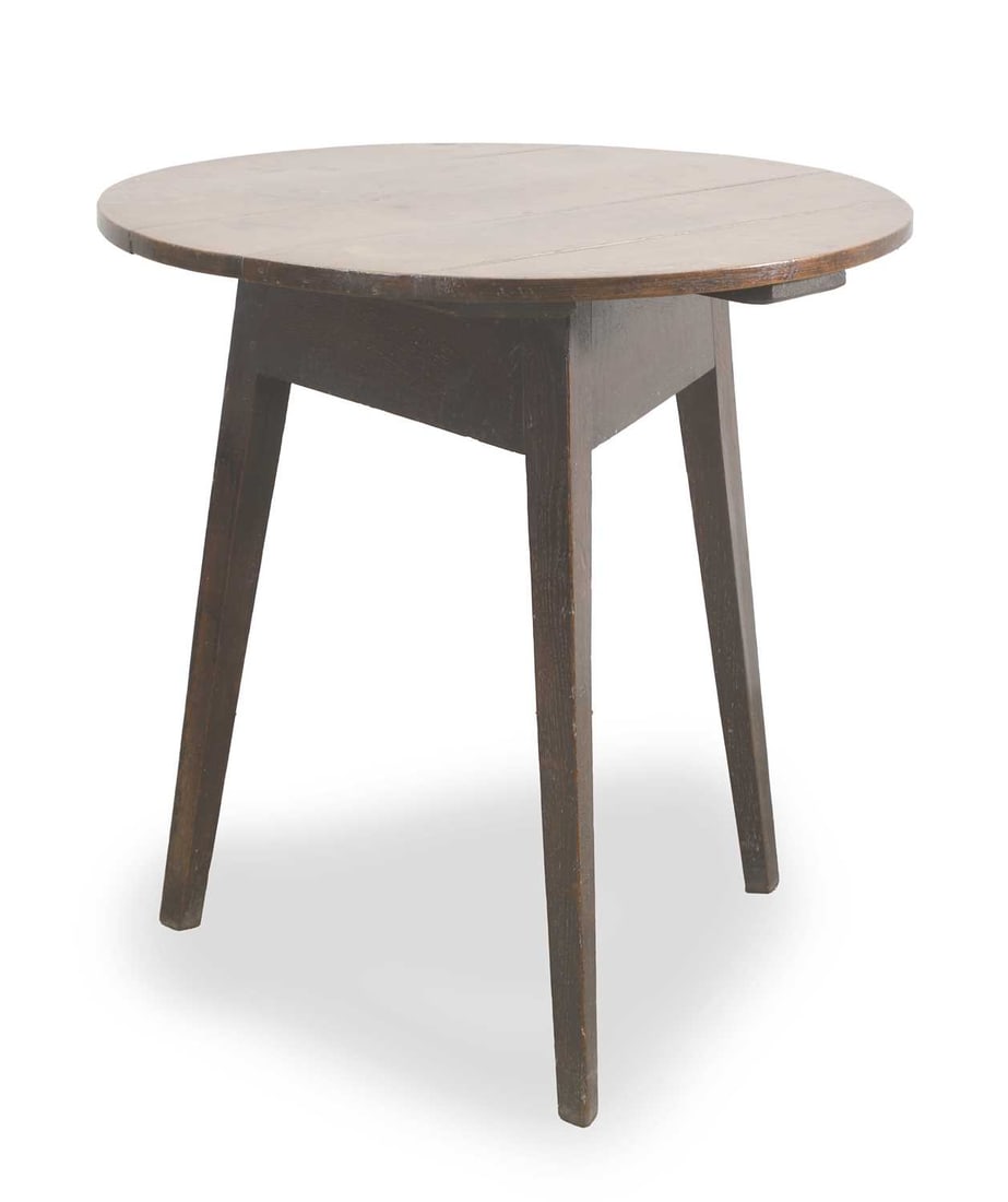 A George III oak cricket table, early 18th century, (1 of 2)