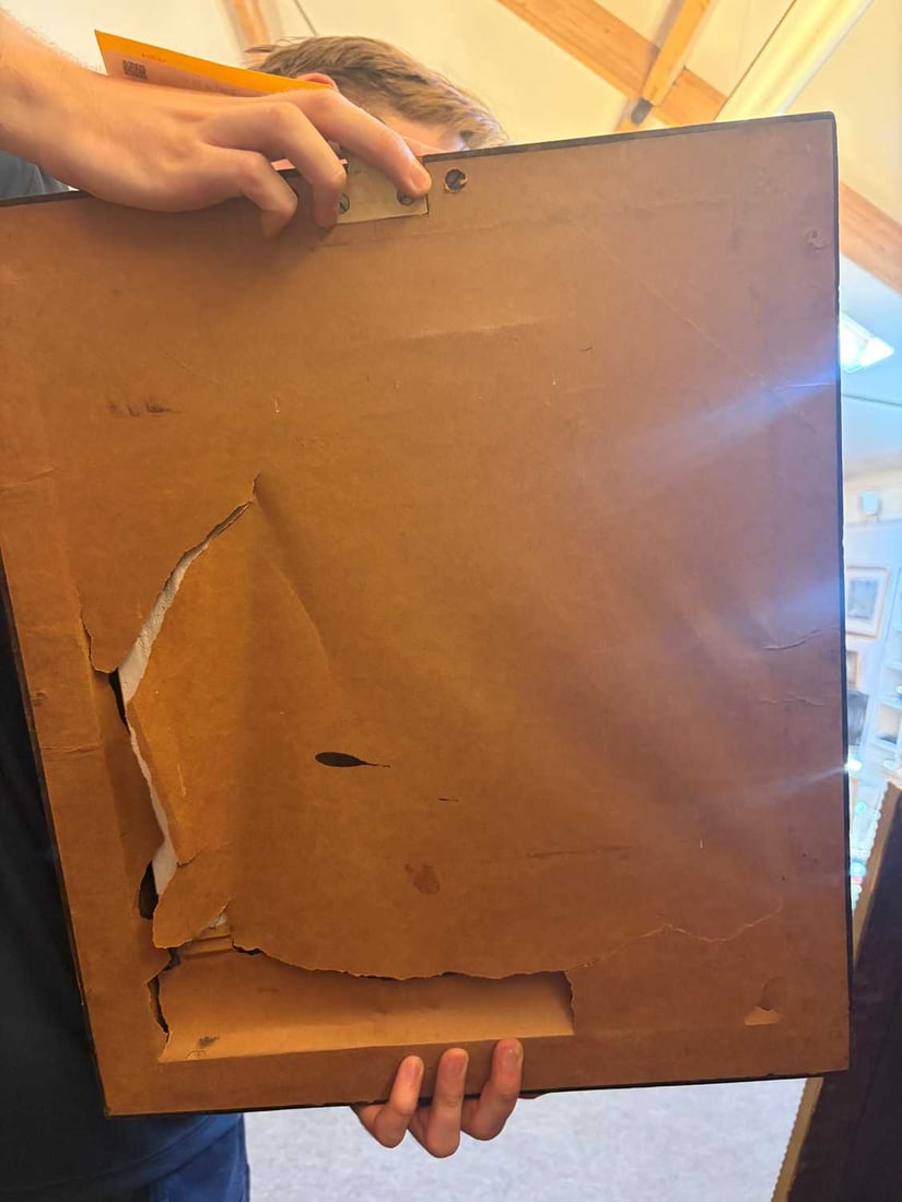 A Palissy style wall pocket and a framed plaster plaque, 20th century, - 11