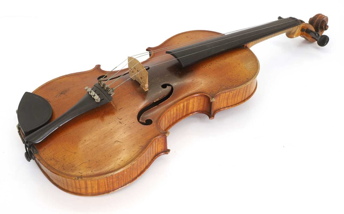 A cased violin, late 19th century, - 2