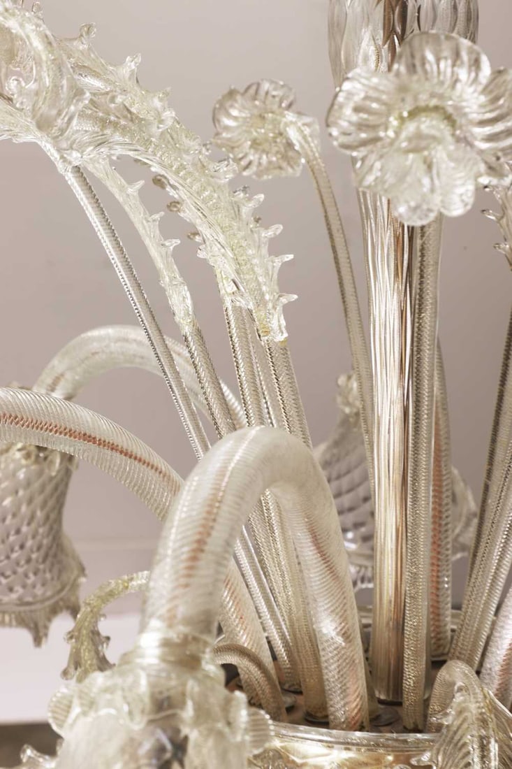 A large Murano glass chandelier, - 2
