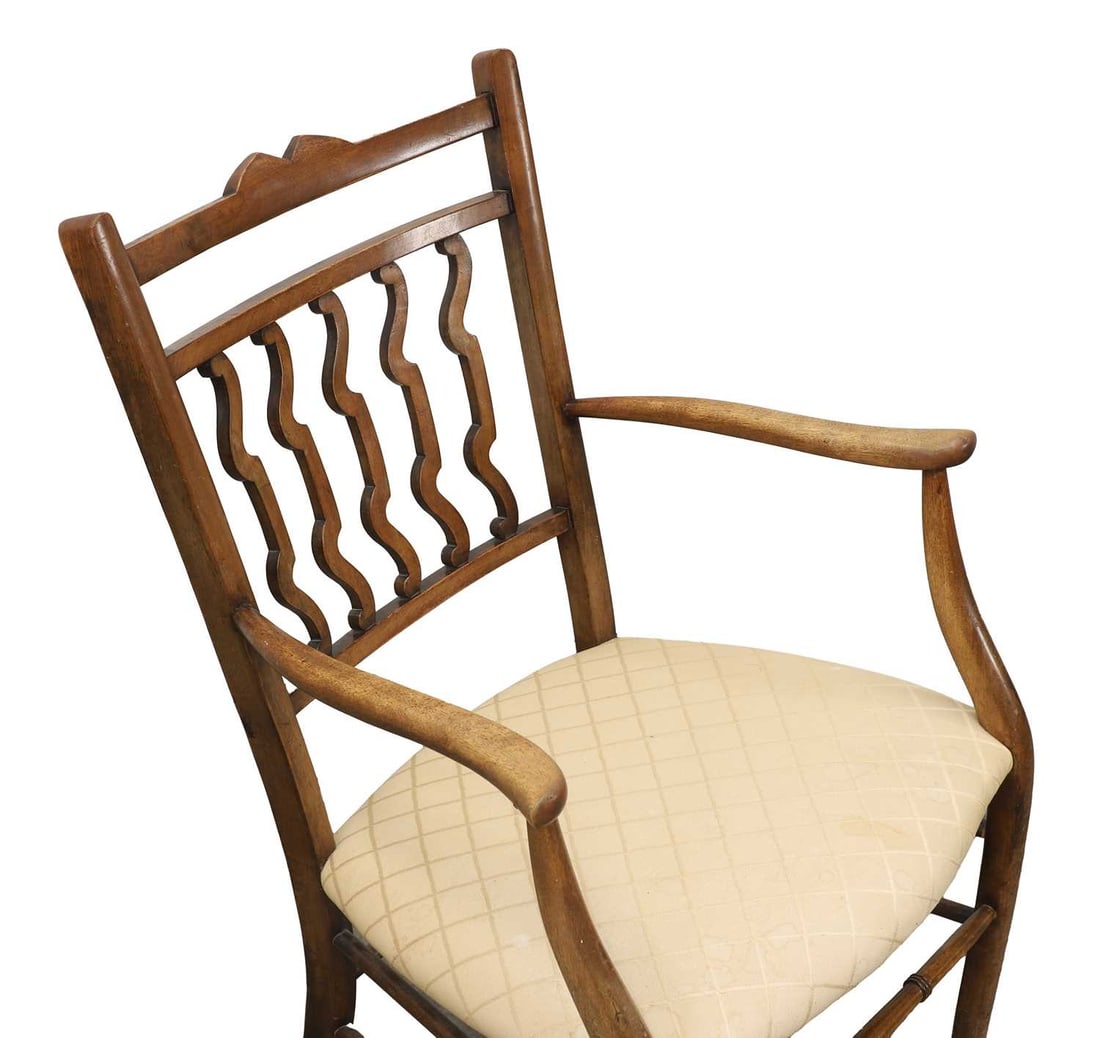 A Welsh Arts and Crafts armchair, 19th century, - 2