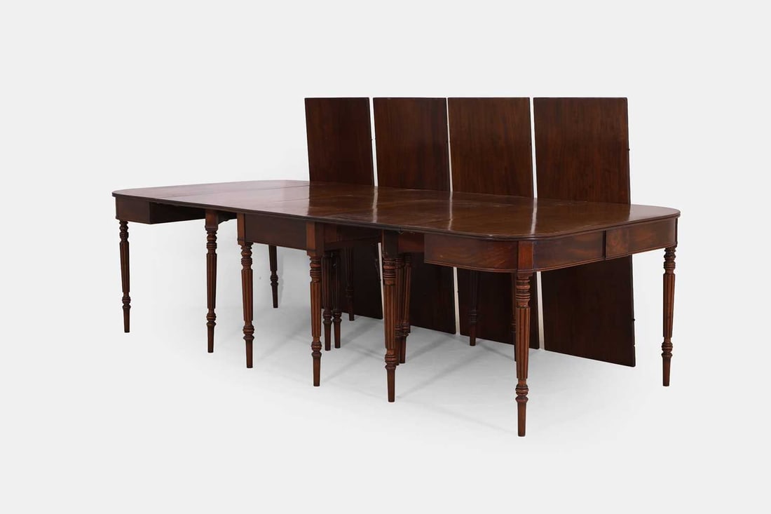 A Regency mahogany extending dining table, circa 1820, - 3