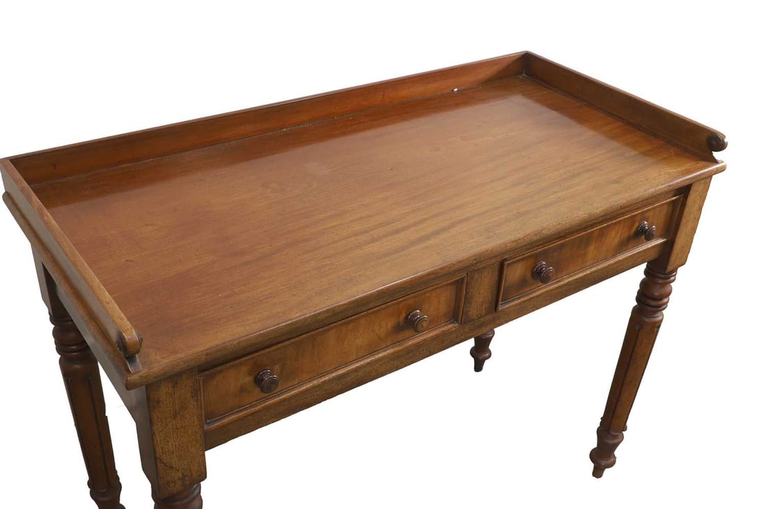 A William IV mahogany writing table, circa 1830, - 2