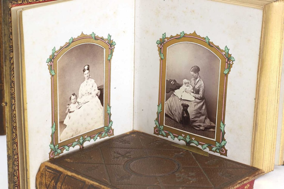 A collection of two Victorian photograph albums, - 2
