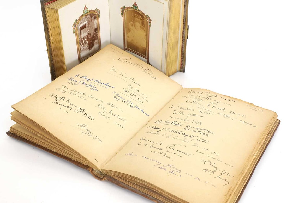 A collection of two Victorian photograph albums, - 5