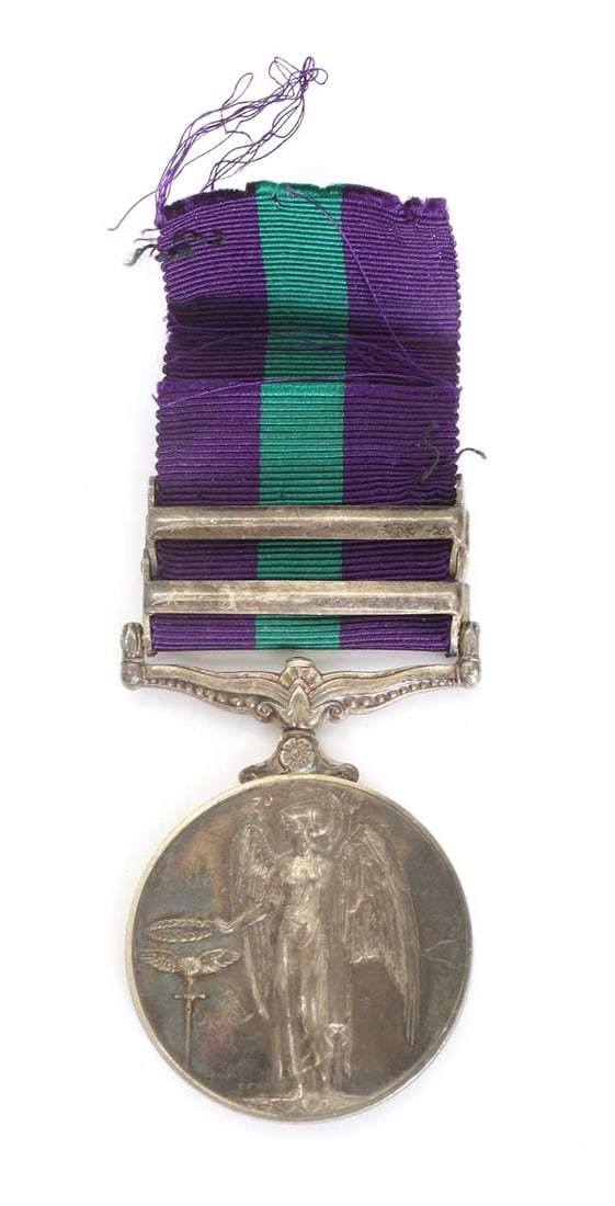 A QE II General Service medal, awarded to Major HC Charles MC RE, - 2