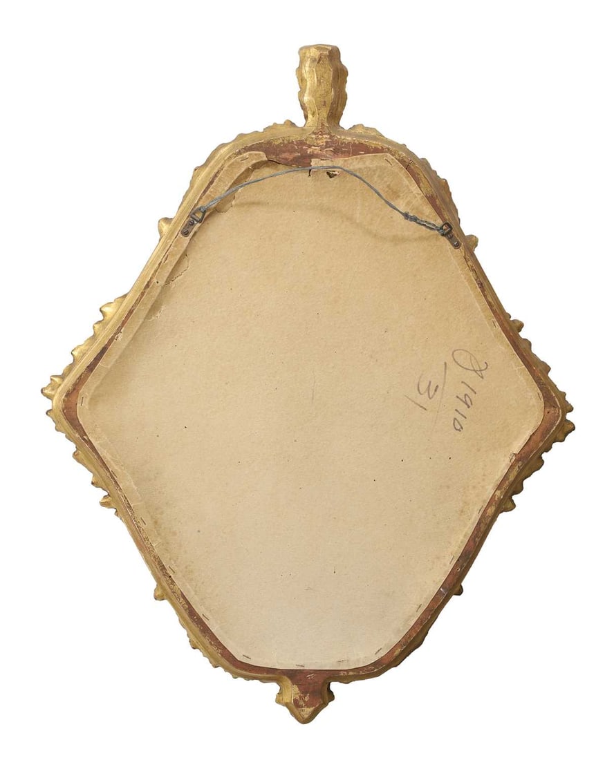 A continental gilt gesso mirror, late 19th century, - 2