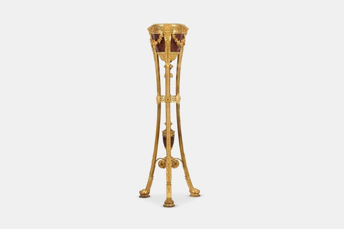 A Régence-style ormolu and griotte marble jardinière, late 19th century, (1 of 7)