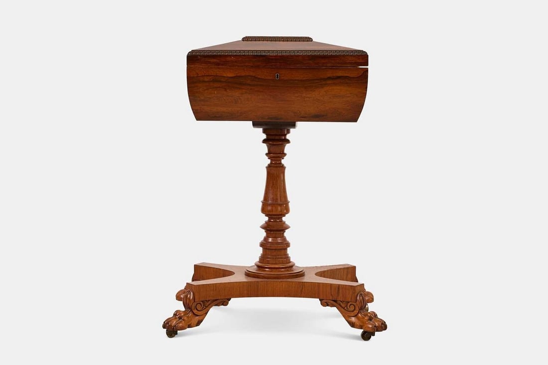 A William IV rosewood worktable, circa 1830, (1 of 5)