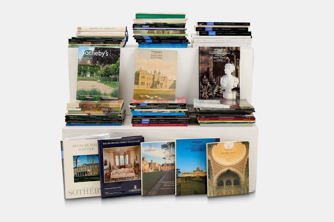 A extensive collection of auction catalogues, various dates, (1 of 3)