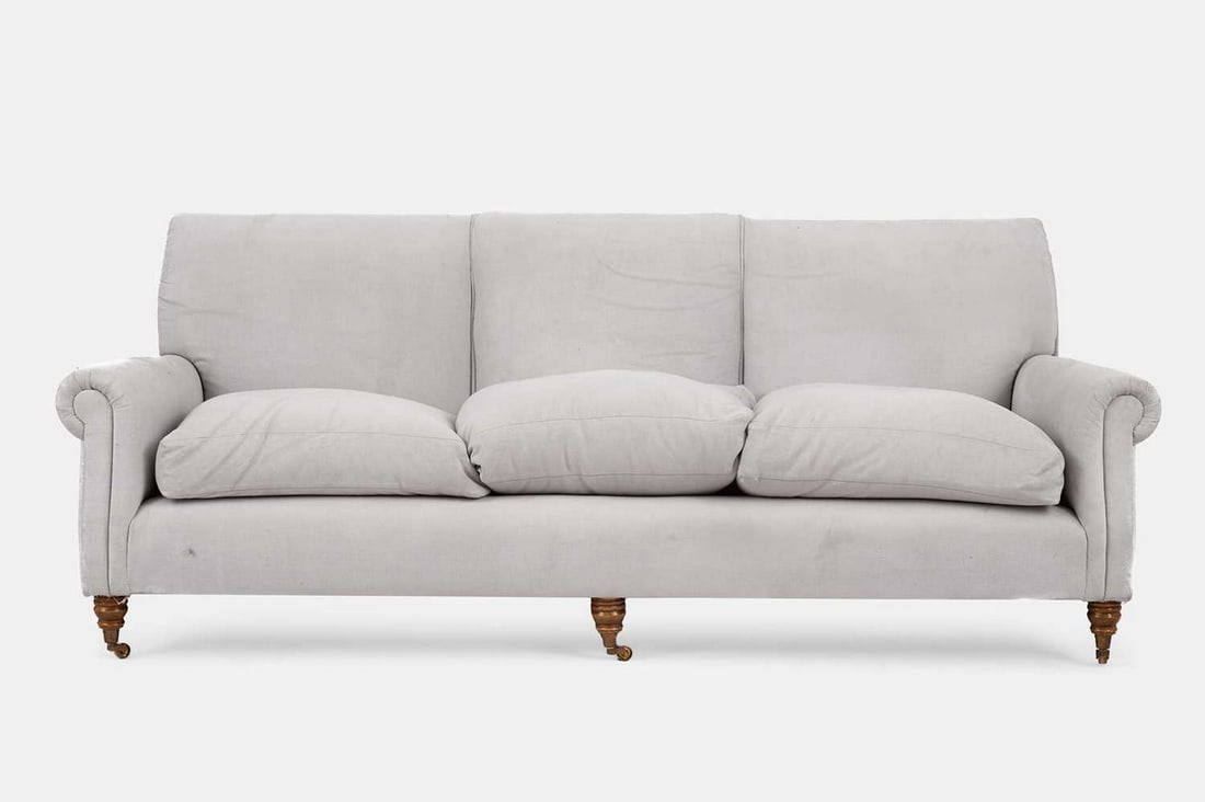 A three-seater sofa in the style of George Smith, of recent manufacture, (1 of 5)