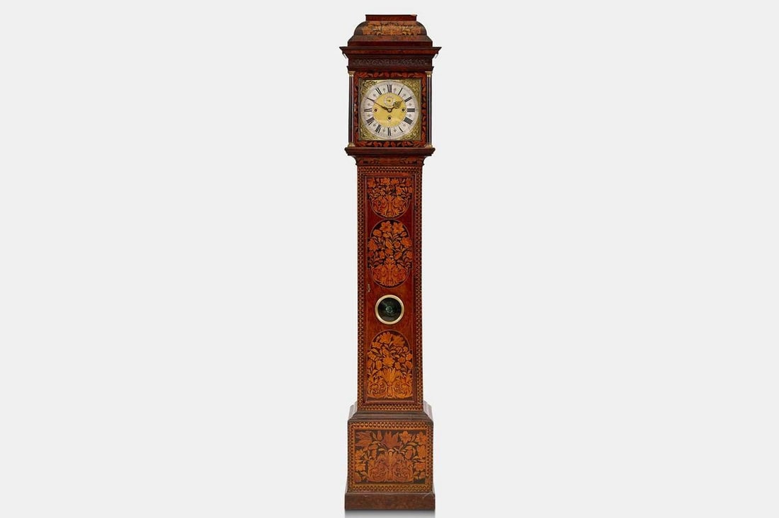 A Queen Anne marquetry longcase clock by Sam Barrow, Hermatage, London, circa 1710, (1 of 7)