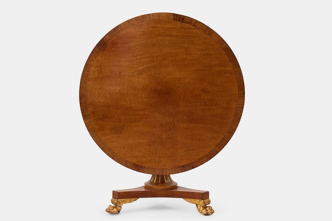 A Regency mahogany, rosewood and parcel-gilt centre table, circa 1815, in the manner of Henry (1 of 1)