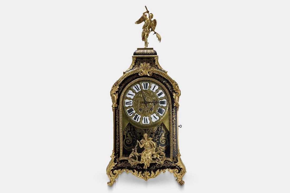 A large Louis XIV-style boulle and ormolu bracket clock, 19th century, (1 of 4)