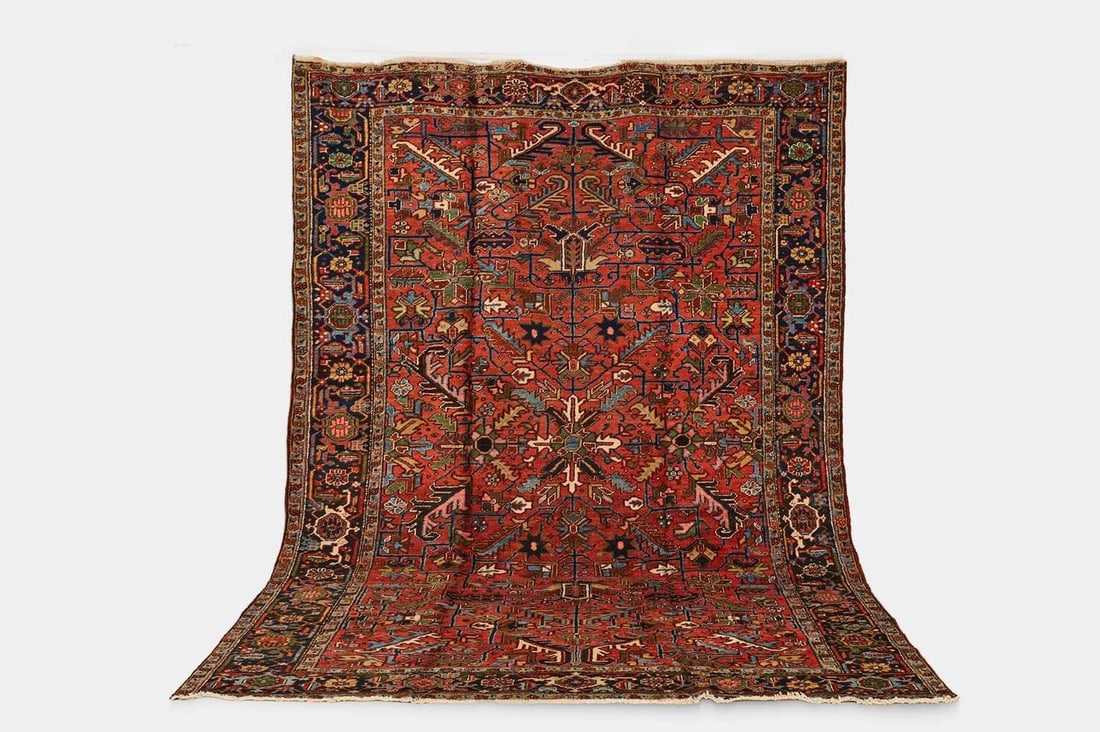 A Heriz wool carpet, circa 1920, Persian, (1 of 2)