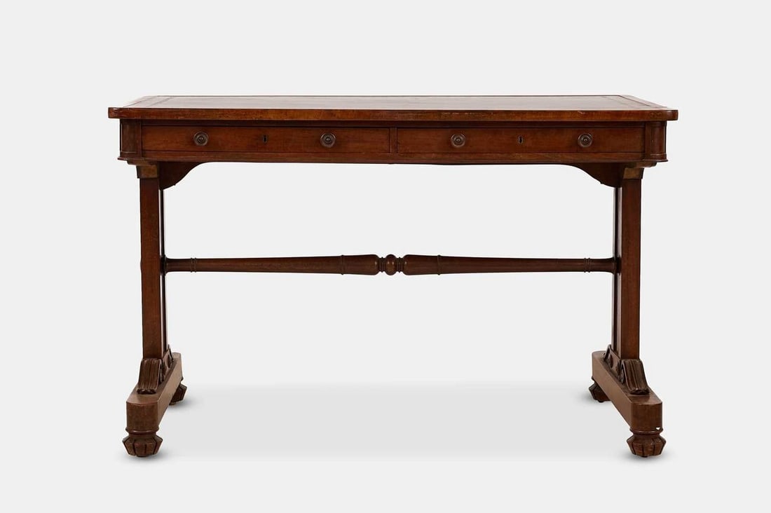 A George IV mahogany writing table, circa 1825, (1 of 6)