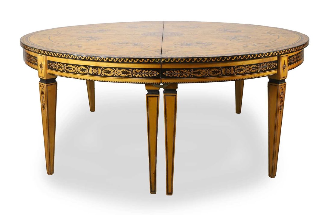 A pair of Louis XVI-style console tables, 20th century, (1 of 2)