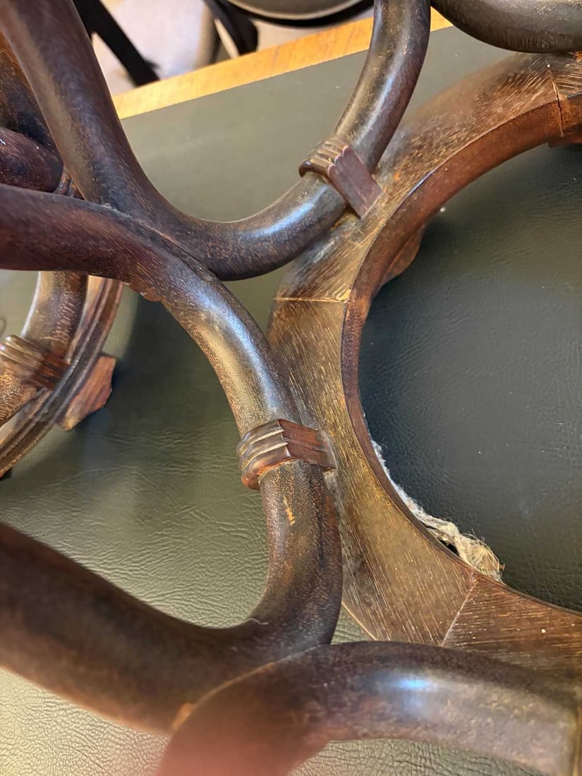 A pair of Chinese wooden stands, 20th century, - 5