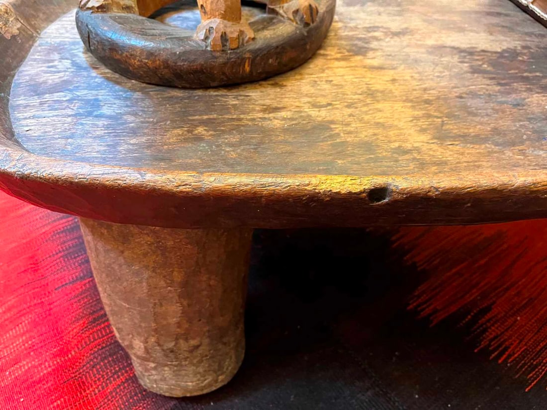 A dugout hardwood table, 20th century, Senufo, Ivory Coast, - 13