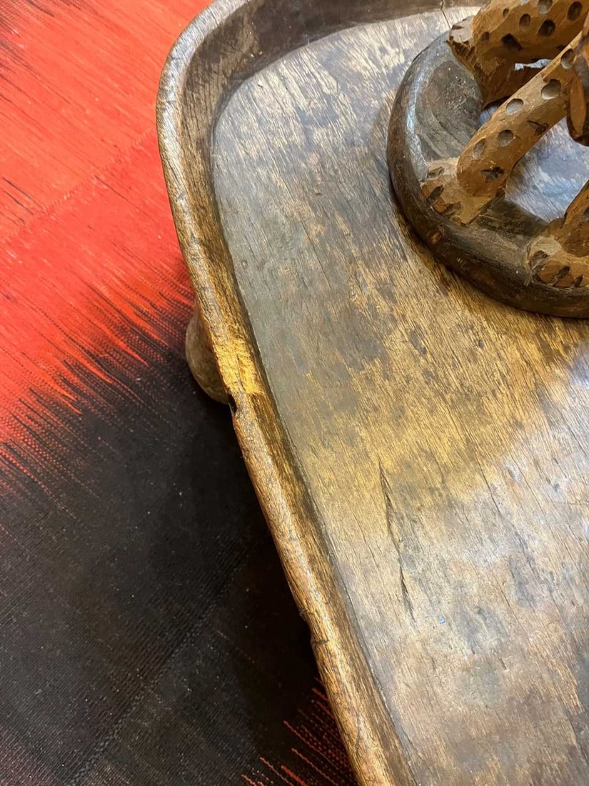 A dugout hardwood table, 20th century, Senufo, Ivory Coast, - 14
