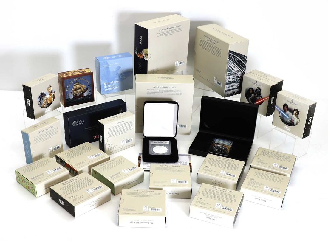 A collection of Royal Mint silver proof coins, (1 of 1)