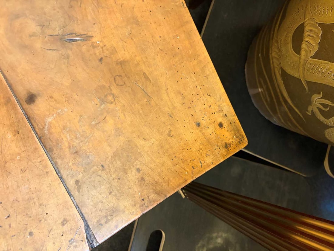 A provincial fruitwood coffee table, 19th century, French, - 6