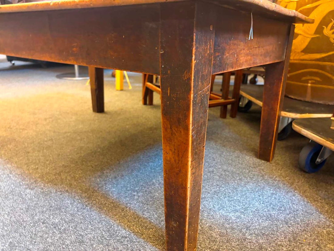 A provincial fruitwood coffee table, 19th century, French, - 8