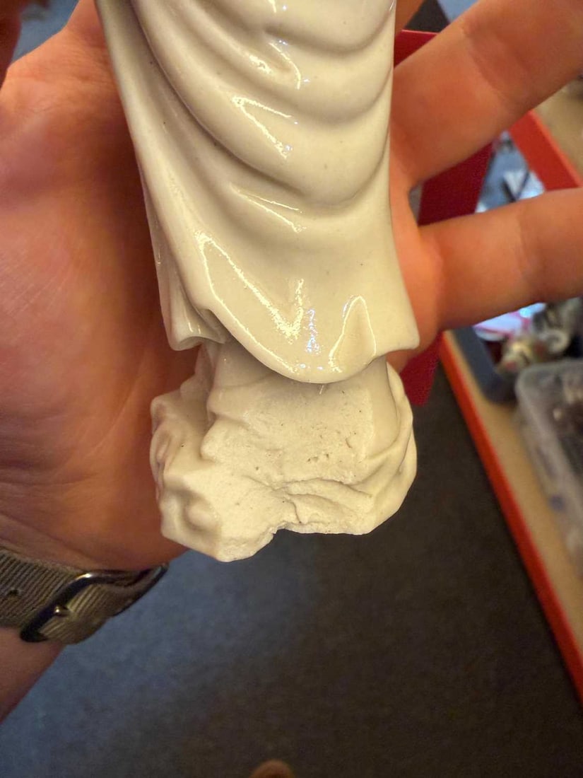 A blanc de Chine figure of a luohan, 20th century, - 4